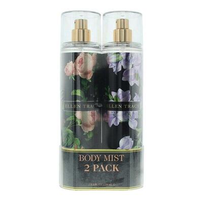 Ellen Tracy Floral Body Mist Duo Courageous, Pink Radiant Purple 8oz