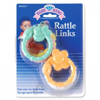 Baby King Rattle Links 1 count
