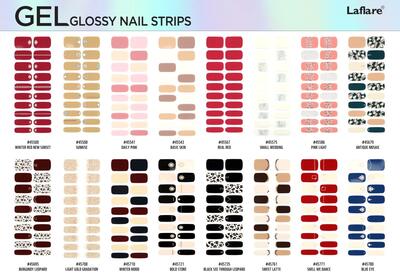 Laflare Gel Glossy Nail Strips 20 pieces: $2.00