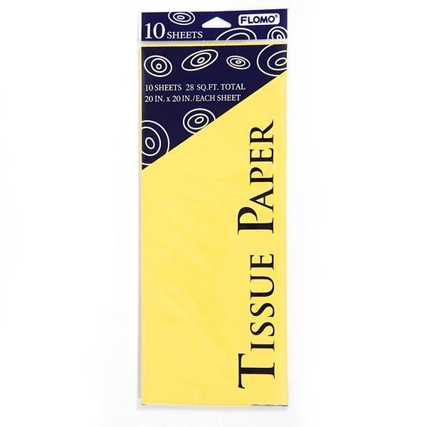 YELLOW TISSUE 10 SHEETS