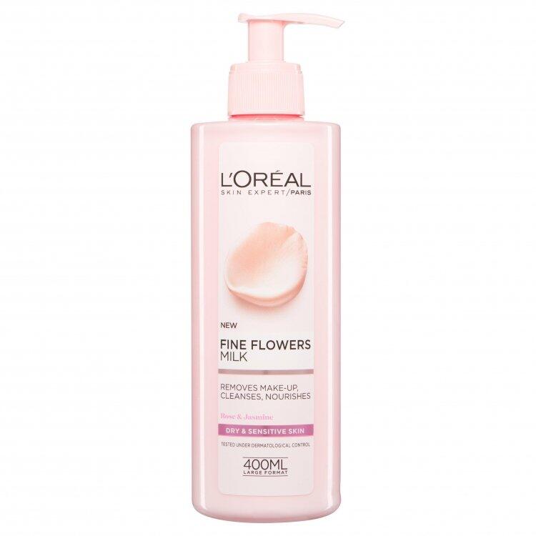 Loreal Fine Flowers Cleansing Milk Dry 400ml