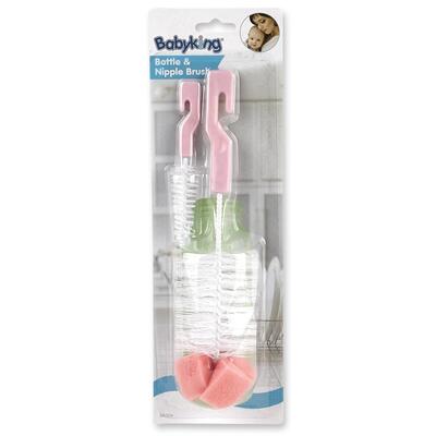 Baby King Bottle & Nipple Brush Assorted 2 pieces: $6.00