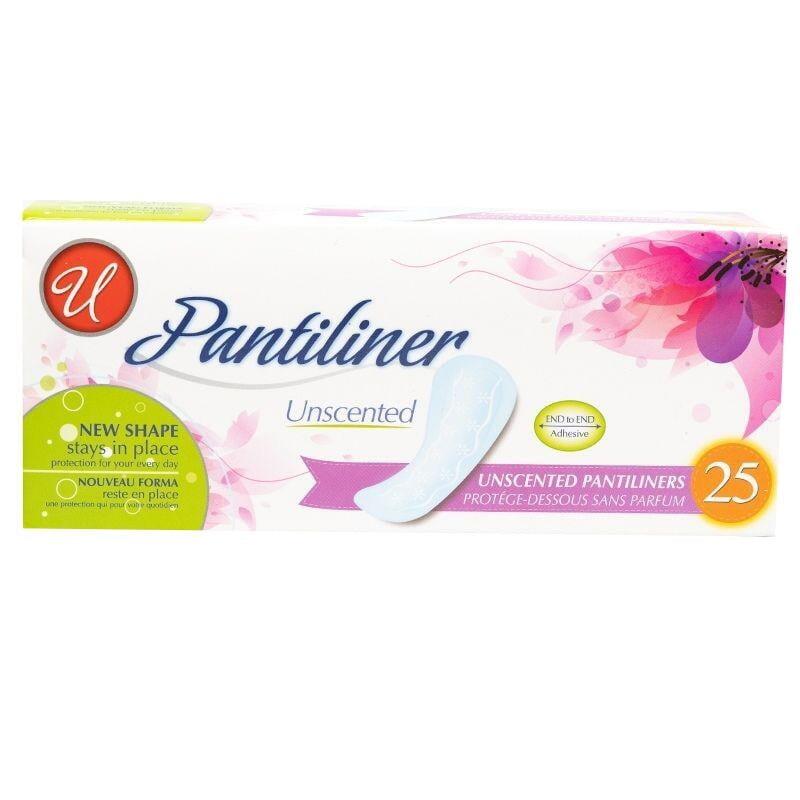 U Unscented Pantyliners 25ct: $5.00