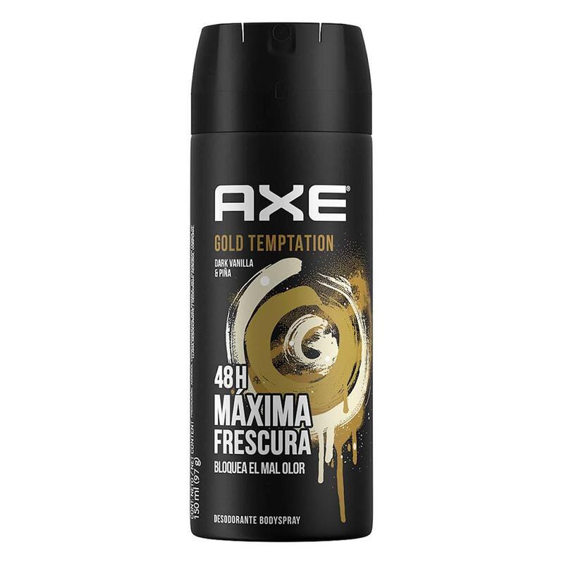 Axe Body Spray Gold Temptation Dark Vanilla & Pina 150ml: $12.00