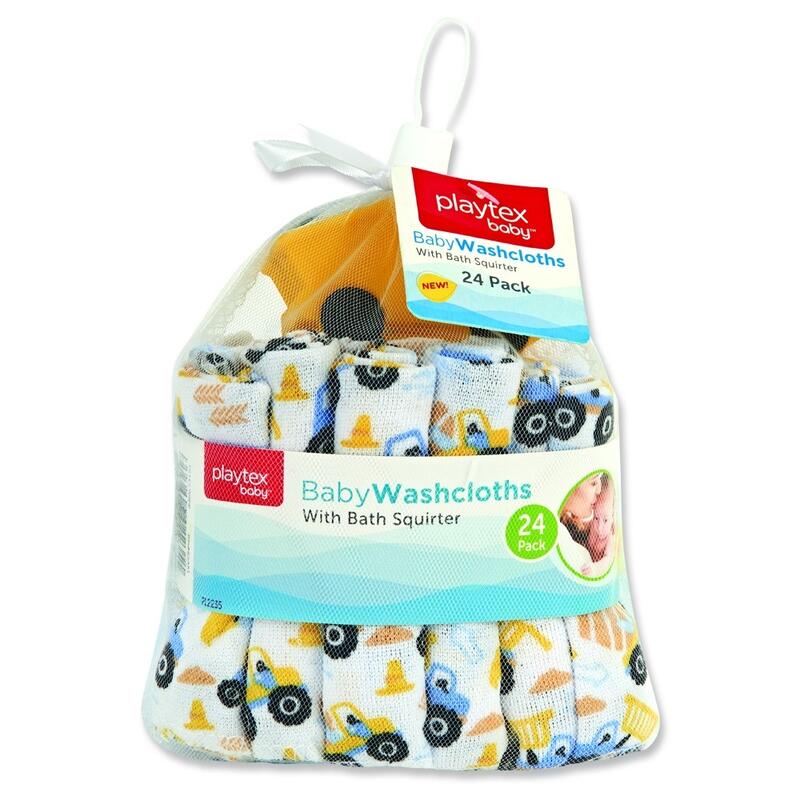 DIS Playtex Wash Cloths & Toy 24pk M&C Drugstore