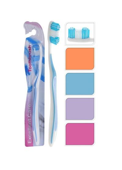 Toothbrush 4 Colors Assorted 1 count