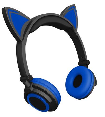 Hype Cat Ears Led Headphones With Mic