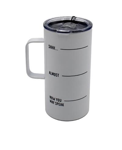 White XL Double Wall Coffee Mug 20oz