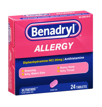 Benedryl Allergy Antihistamine Tablets 24's: $23.00