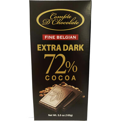 Compte D Chocolate Extra Dark 72% Cocoa 3.5oz
