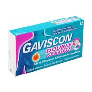 Gaviscon Double ActionChewable Tablets Mint Flavour 12 ct: $20.00