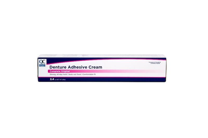 QC Denture Adhesive Cream 2.4oz: $11.99