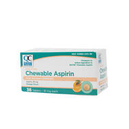 QC Low Dose Chewable Aspirin 81mg 36ct: $4.50