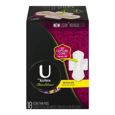 Kotex Pads Ultra Thin Regular 18ct