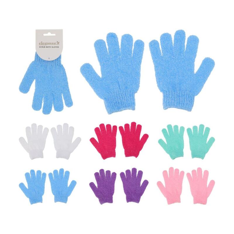 Scrub Glove Set 2pcs Assorted