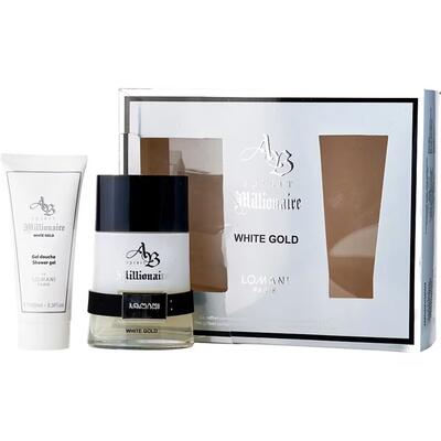 Lomani AB Spirit Millionaire White Gold Gift Set 2pc