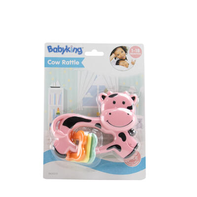 Baby King Cow Rattle 1-18 Months 1 count