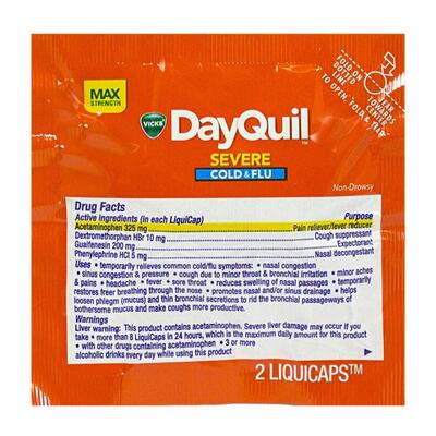 DayQuil Severe Cold & Flu: $6.00