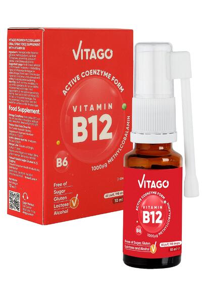 Vitago Vitamin B12 Oral Spay & Dropper 10ml