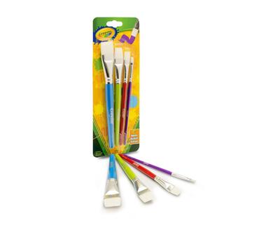 Crayola Flat Brush Set 4ct: $20.00