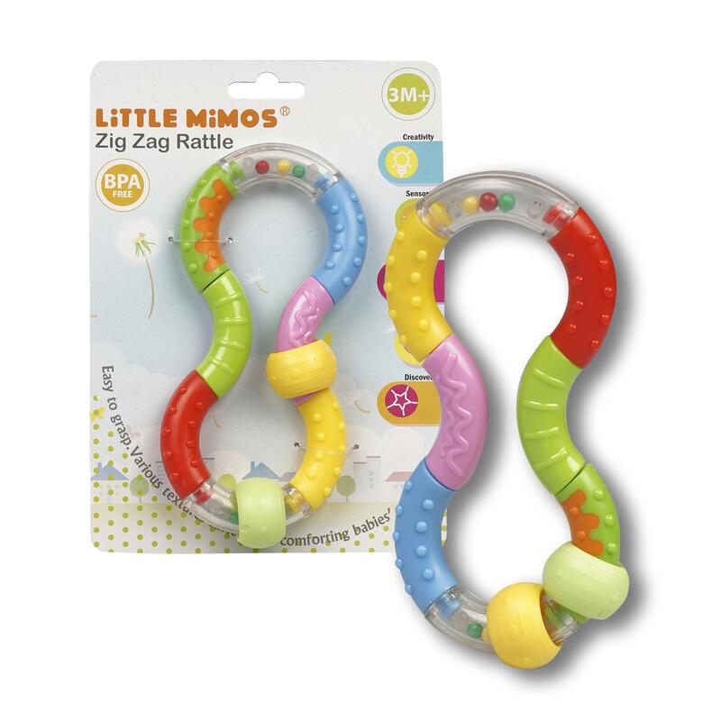 Zig Zag Toy Rattle Multicolor