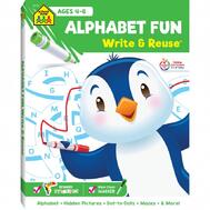 School Zone Alphabet Spiral Write & Reuse Ages 4 to 6 Workbook: $0.00