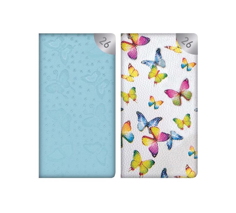 Diary Slim WTV Butterfly Fabric Assorted
