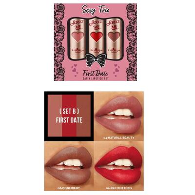Seduce Me First Date Satin Lipstick Set