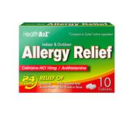 Health A2Z Allergy 24 HR IN/OUT DOOR 10 tablets: $0.00