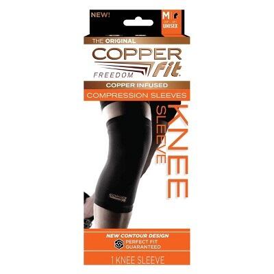 Copper Fit Knee Sleeve 1Ct Small/Medium Black