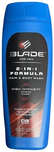Blade For Men 2-In-1 Hair & Body Wash 18oz: $10.00