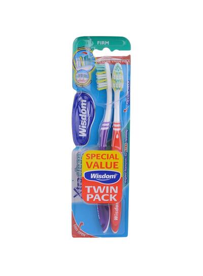 Wisdom Xtra Clean Toothbrush Firm 2 count