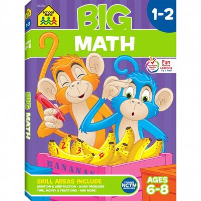 School Zone Big Math Ages 6 to 8 Workbook: $27.00