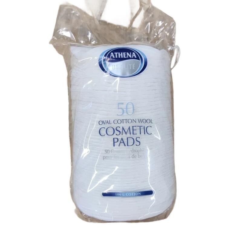 Athena Oval Cotton Wool Cosmetic Pads 50ct