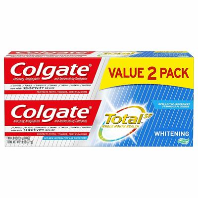 Colgate Total Whitening Toothpaste 2 pack 9.6oz: $35.51