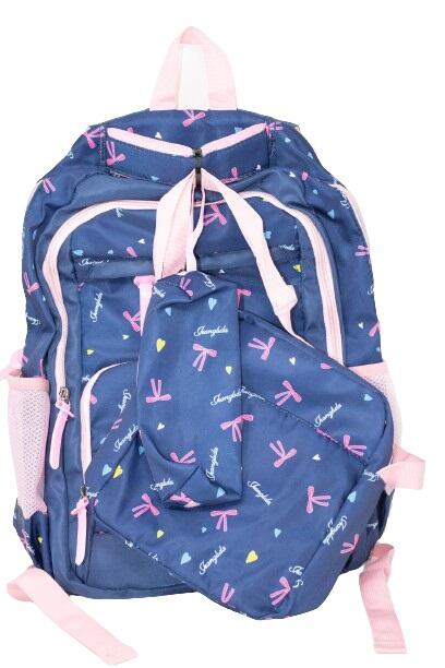 Navy Blue Backpack Set 3pcs