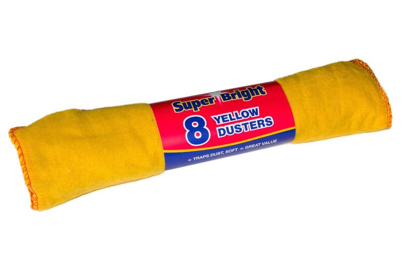 Superbright Yellow Cotton Duster10x10 8pk: $3.04