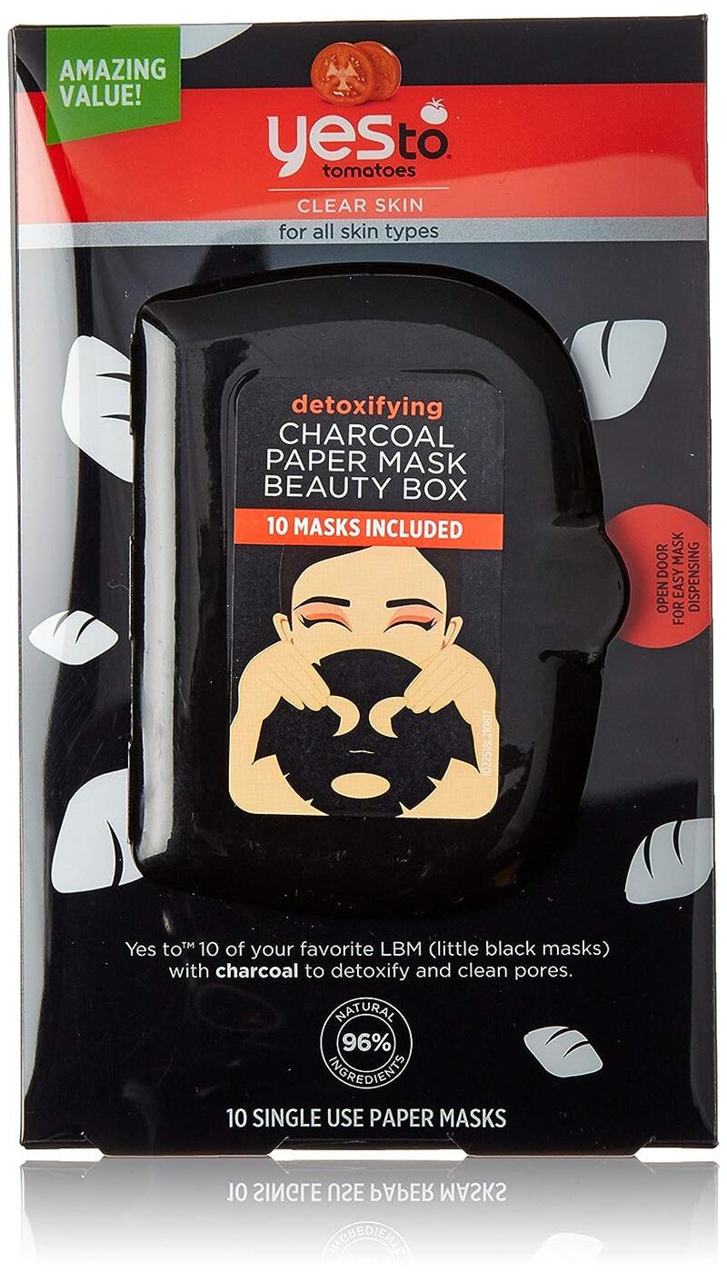 Yesto Tomatoes Detoxifying Charcoal Papaer Mask 10ct