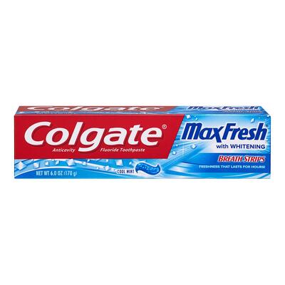 Colgate Max Fresh Toothpaste With Mini Breath Strips Mint 6 oz: $12.00