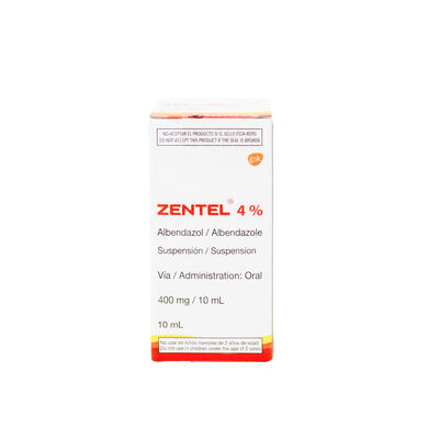 Zentel Suspension Parasitic Infections Treatment 10ml