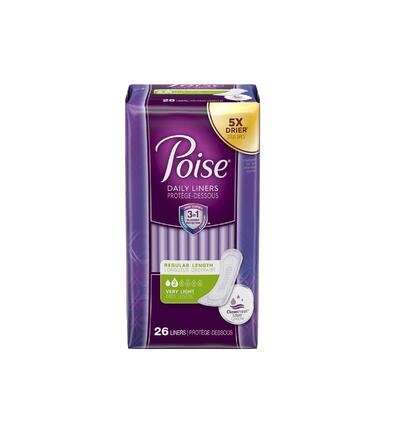 Poise Daily Liners Regular 26 count