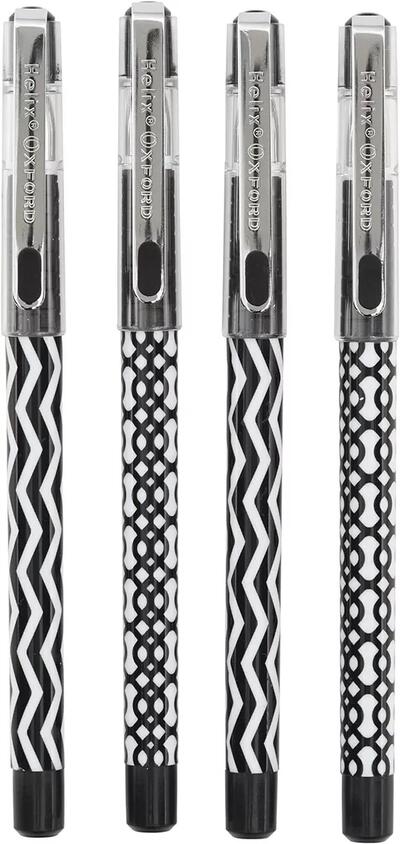 Helix Oxford Monochrome Gel Pens 4 pack