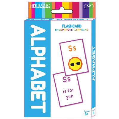 Bazic Alphabet Preschool Flash Card 36 ct