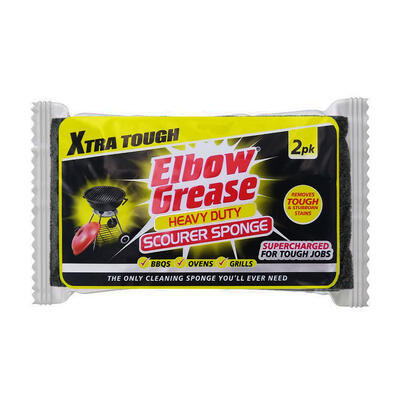 Elbow Grease Heavy Duty Scourer Sponge 2pk