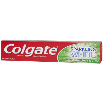 Colgate Sparkling White Gel Toothpaste Mint Zing 2.5oz