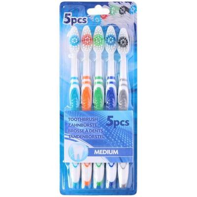 Easy Grip Toothbrush Medium 5pcs