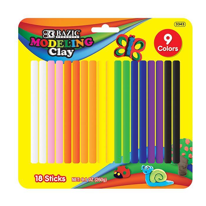 Bazic Modeling Colour Clay Sticks 260g