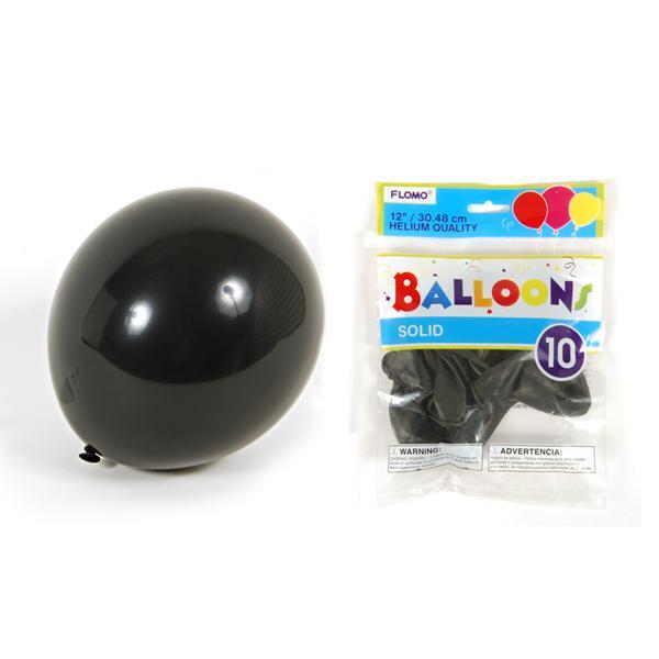 Flomo Balloons Black 10 count: $6.00