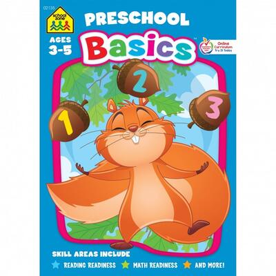 School Zone Preschool Basics  Ages 3 to 5 Workbook: $8.75