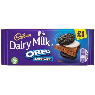Cadbury Dair Milk Oreo Sandwich 96g: $8.00